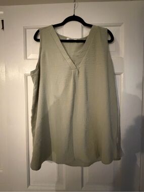 Zenana Outfitters Sage Green V-Neck Sleeveless Camisole